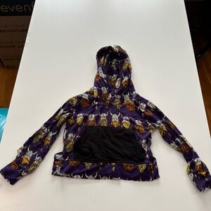 Dreamiere Purple Viking Print Hoodie 12-18 M